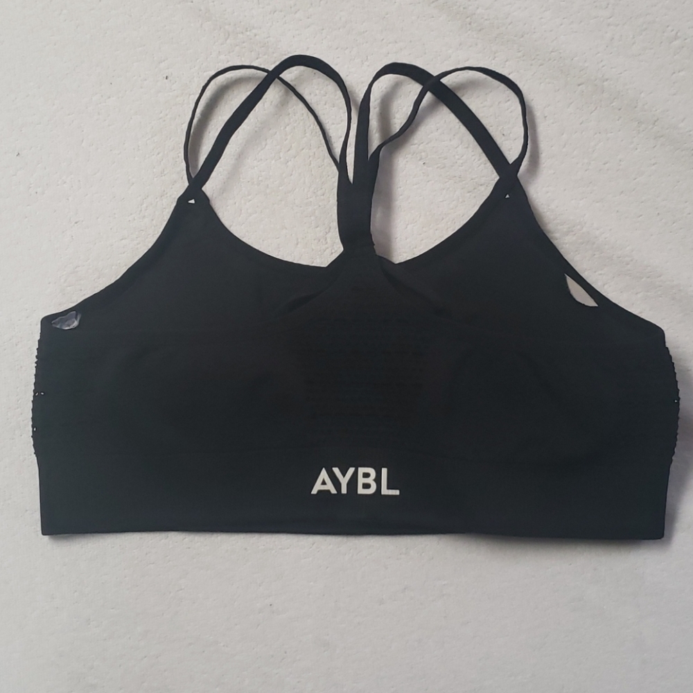 AYBL black strappy Sports Bra